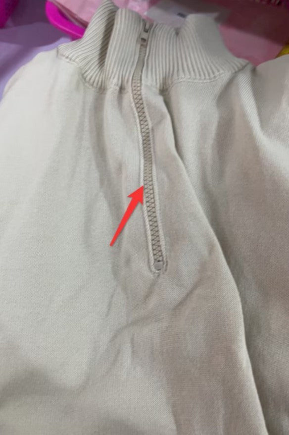 Men's Stand Collar Zipper Sweater